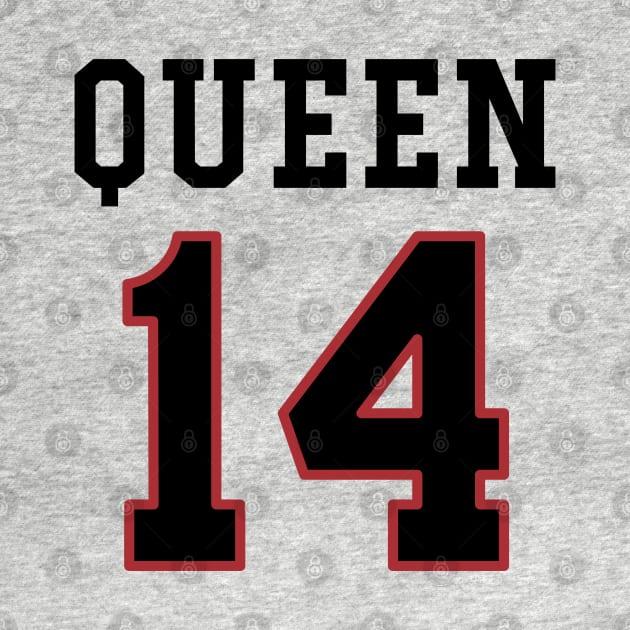 14th Birthday Gift Slab Queen 14 by Havous